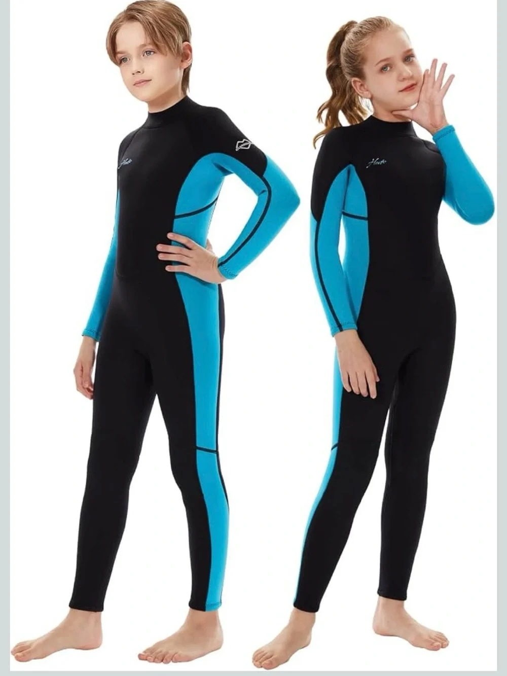 Hevto Wetsuits Kids 3/2mm Neoprene Full Wet Suit Thermal 5. 1982/1-1